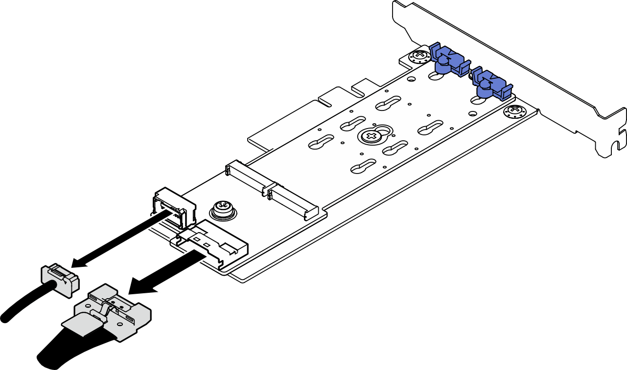 Disconnecting the power and signal cables