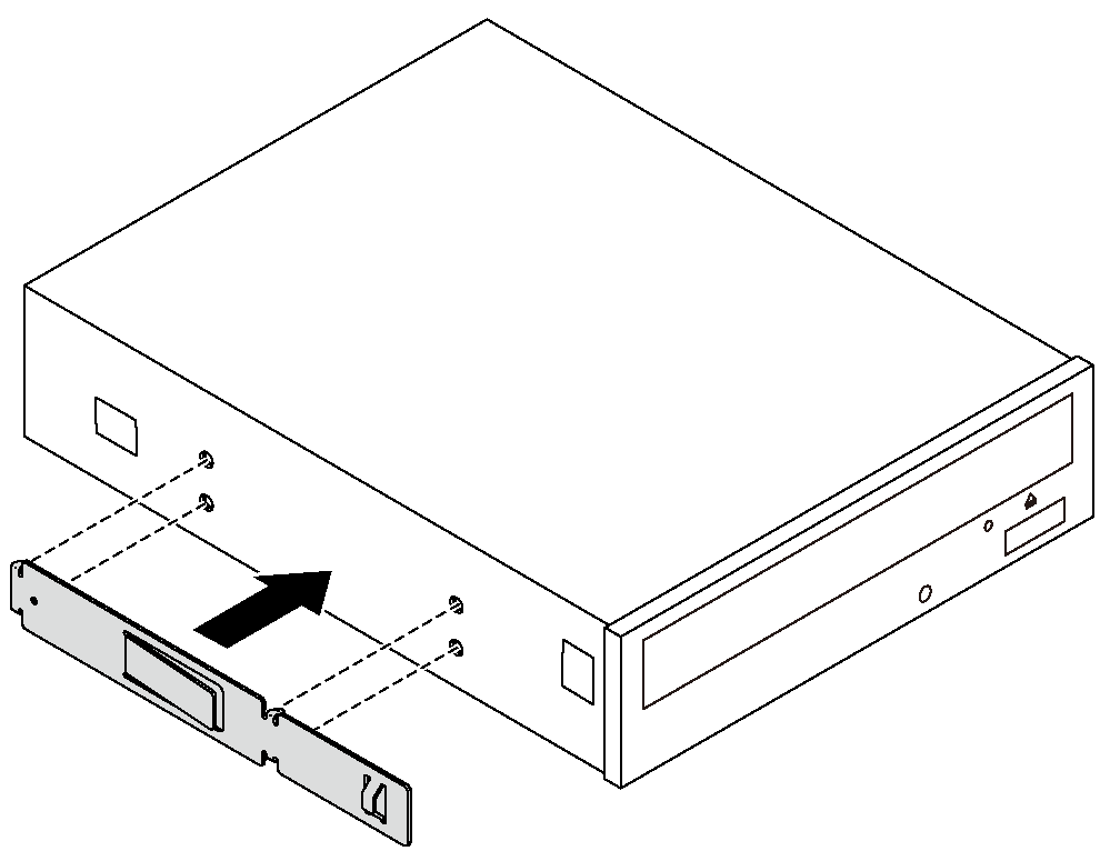 Optical drive retainer installation