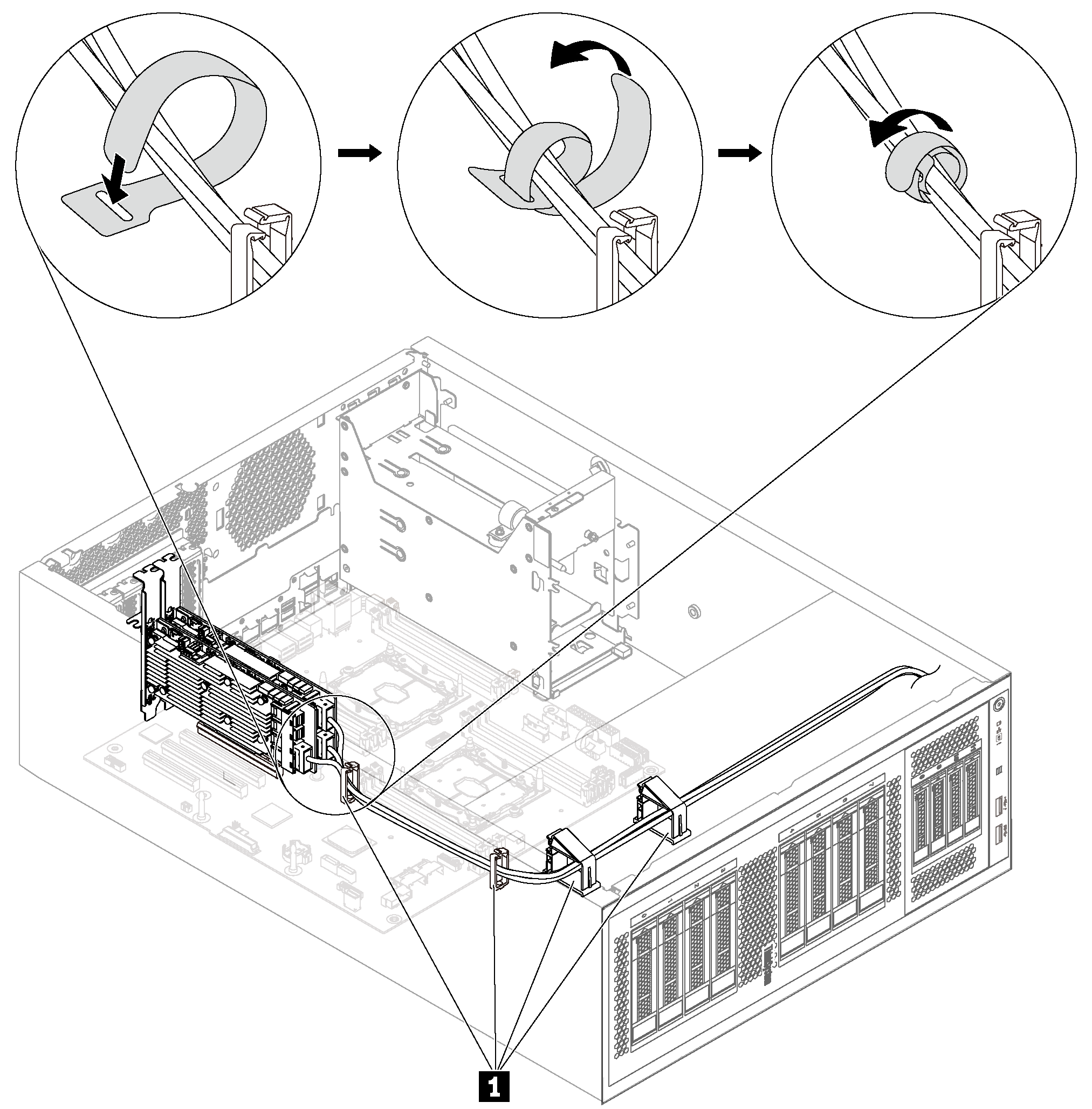 Secure and bind the signal cables correctly.