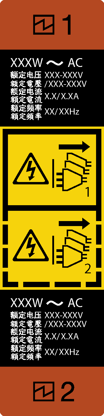 Hot-swap power supply label