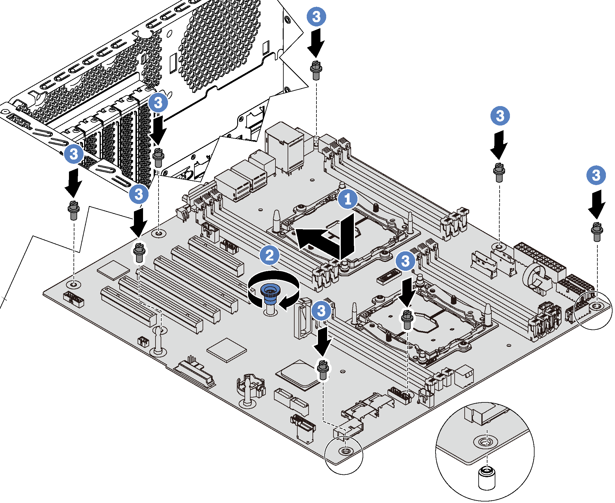 System board installation