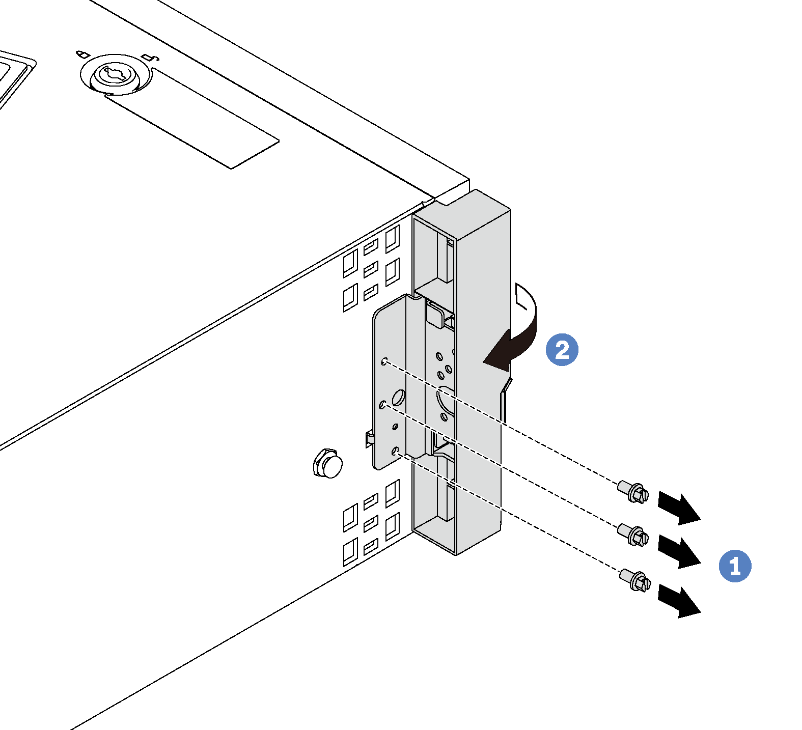 Rack latch removal