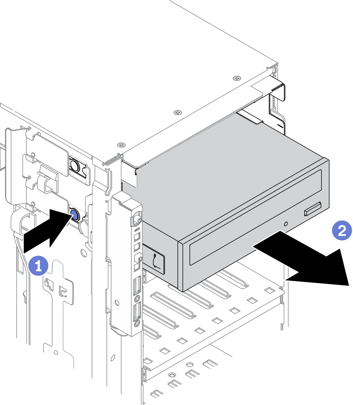 Optical drive removal
