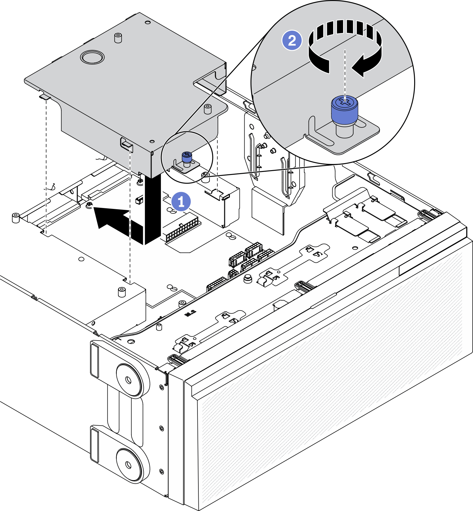 Power distribution board cover installation