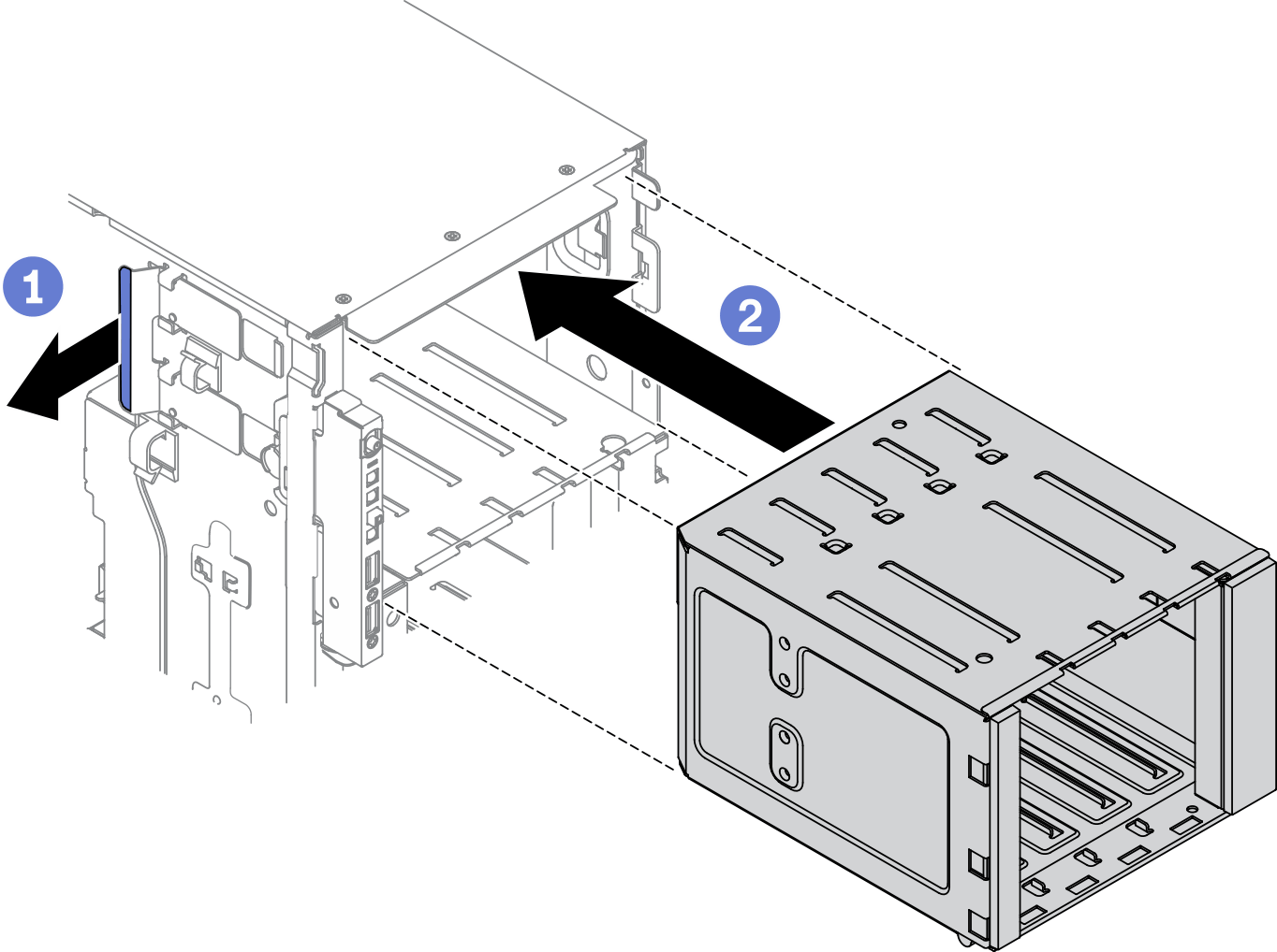 Expansion drive cage installation