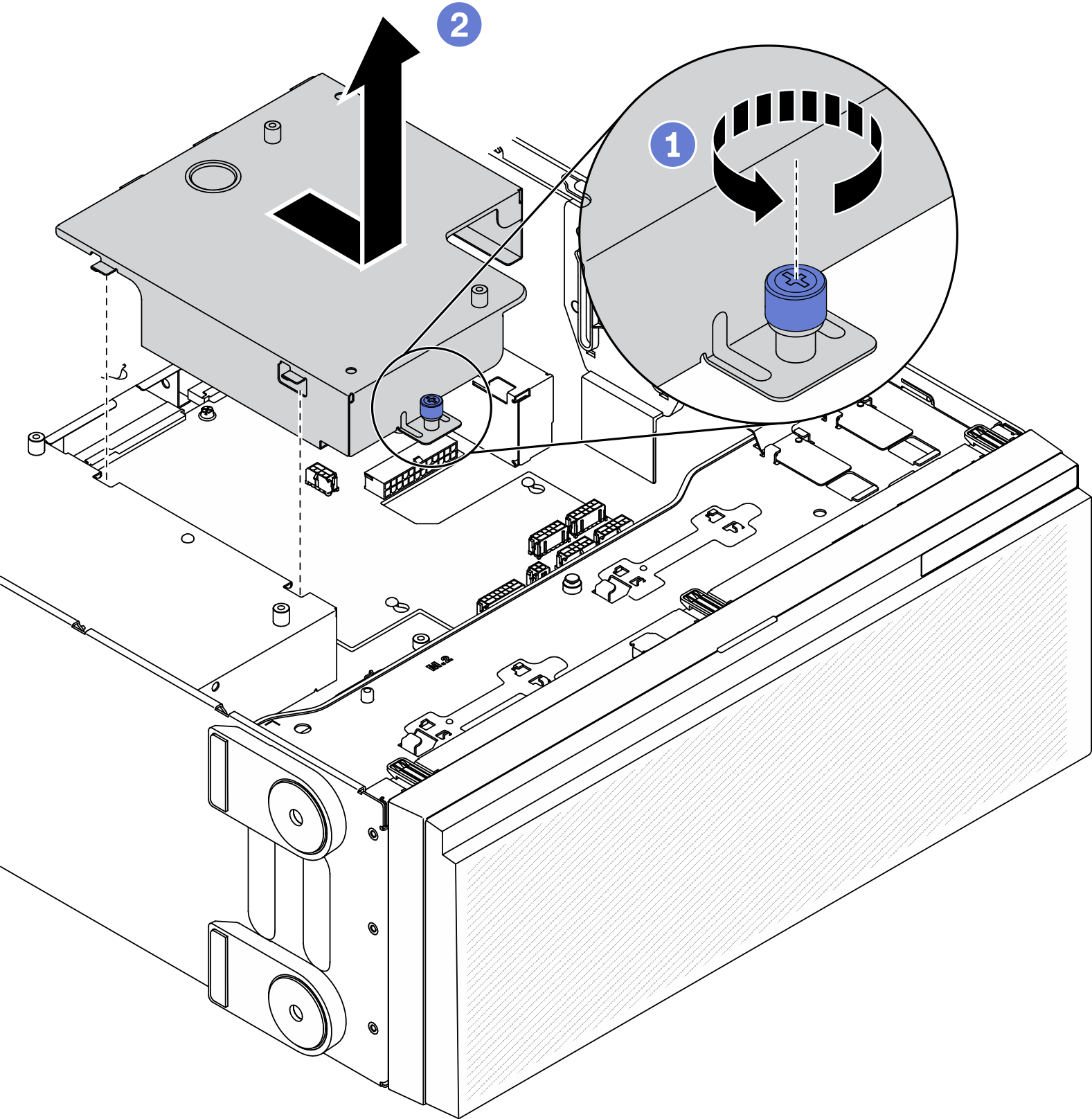 Power distribution board cover removal