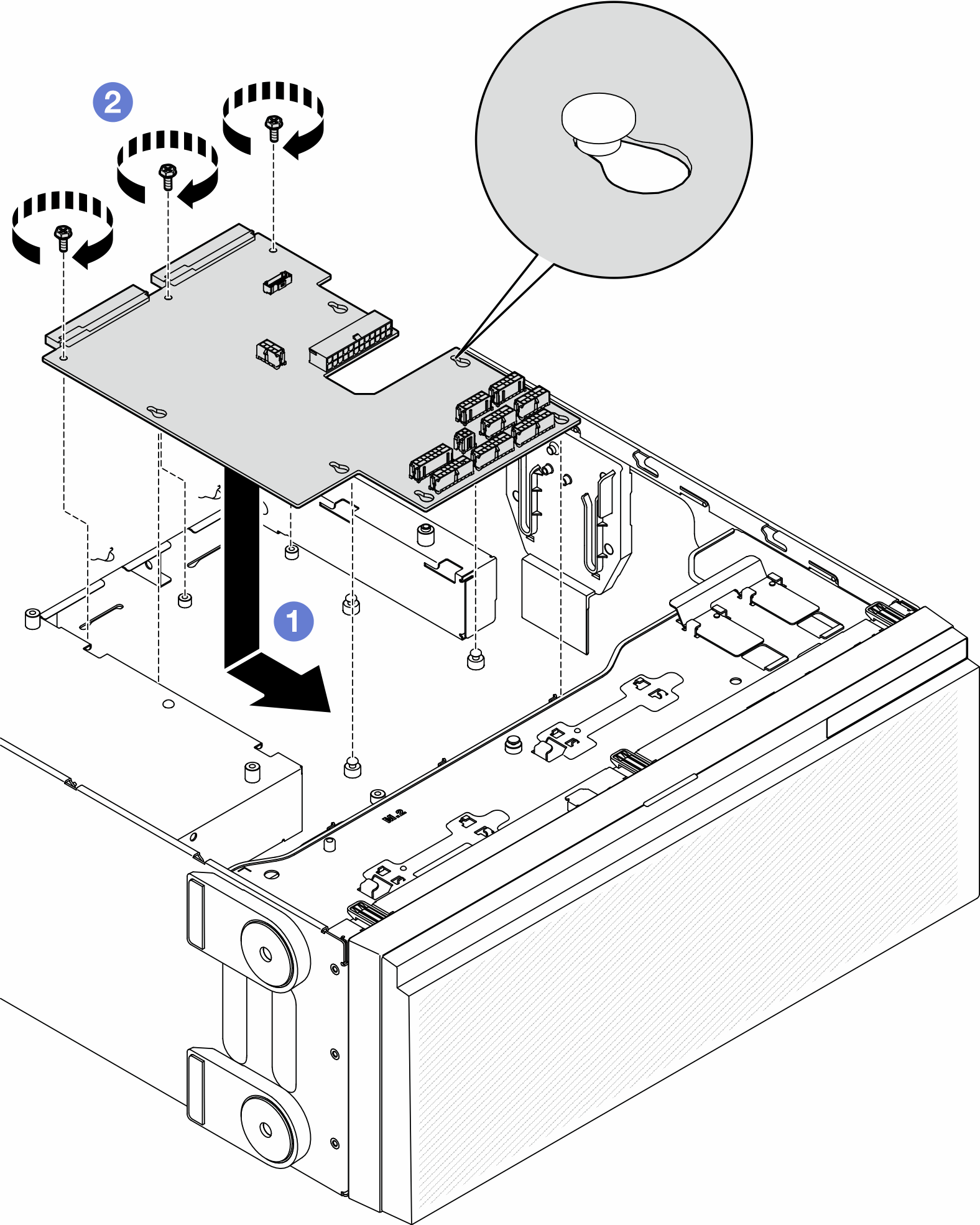 Power distribution board installation