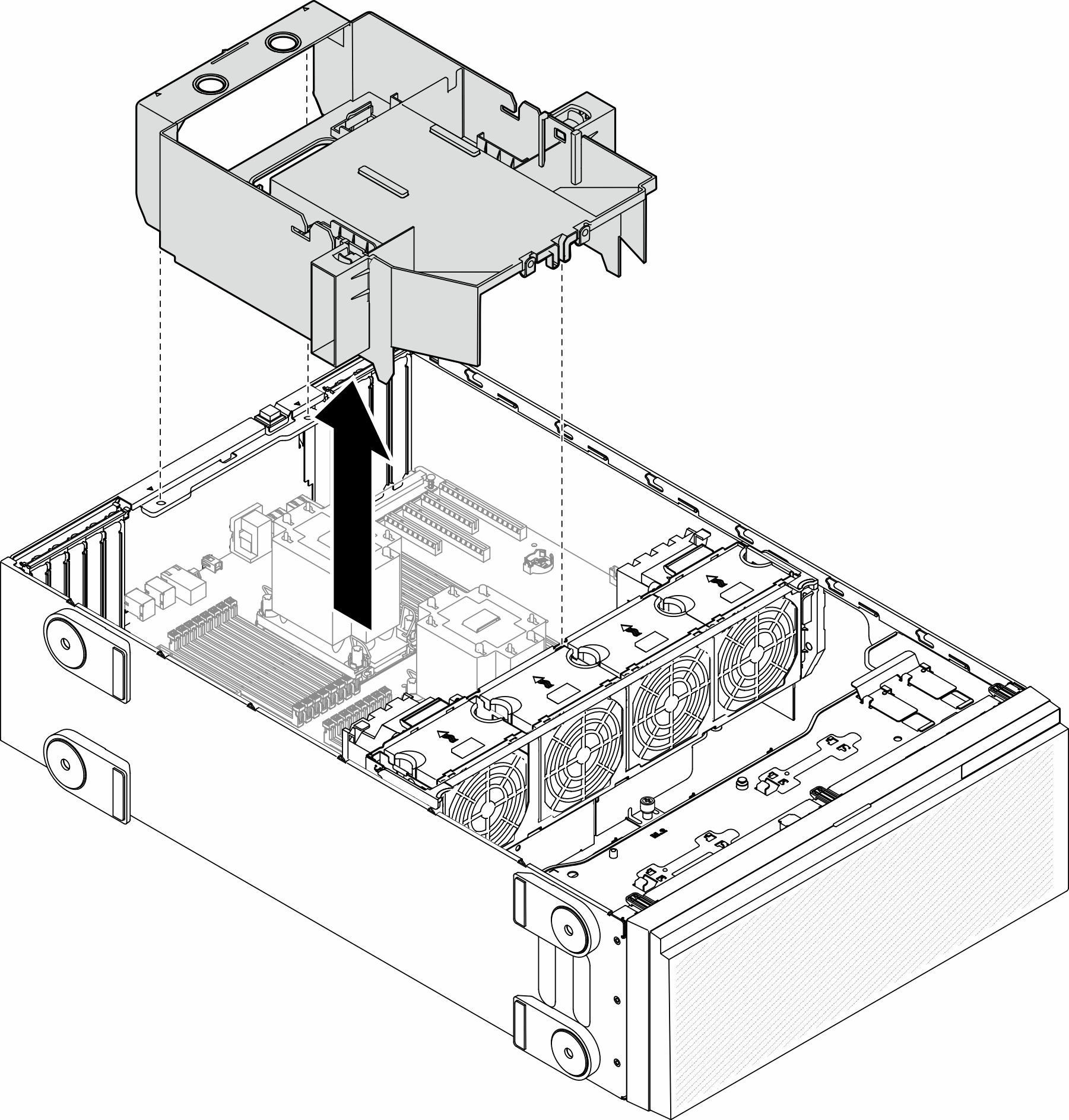 Air baffle removal