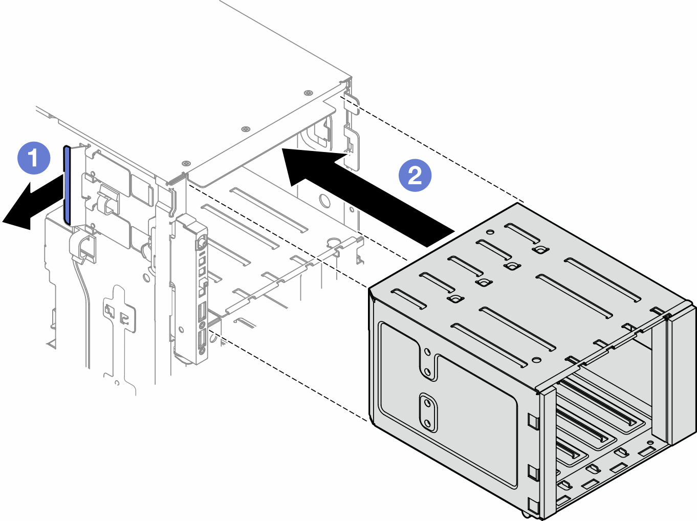 Expansion drive cage installation