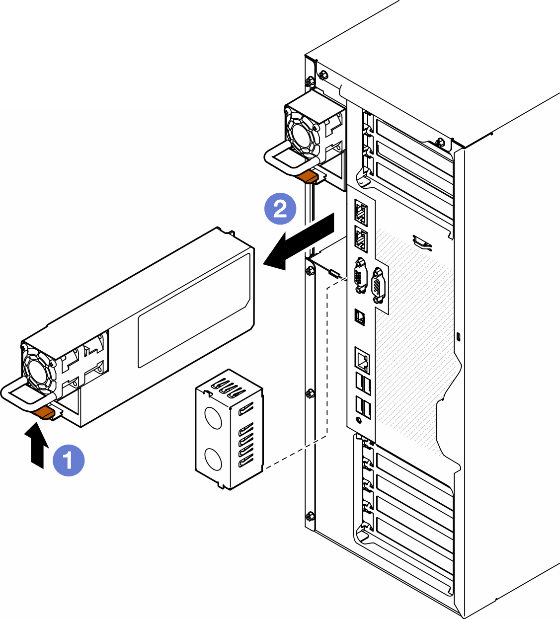 Power supply unit removal