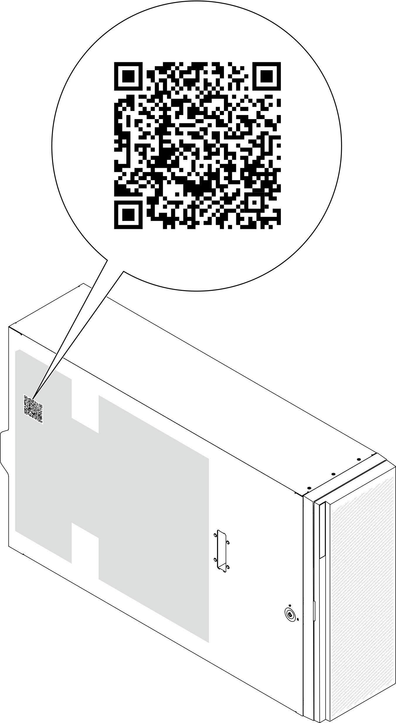 Service Label and QR code