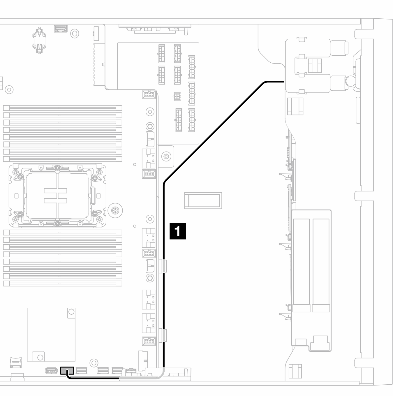 Cable routing for optical drive