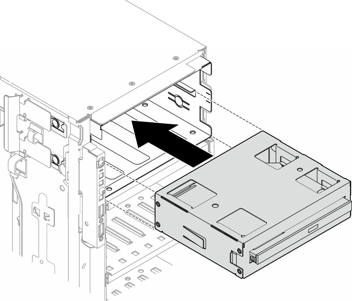 Optical drive installation