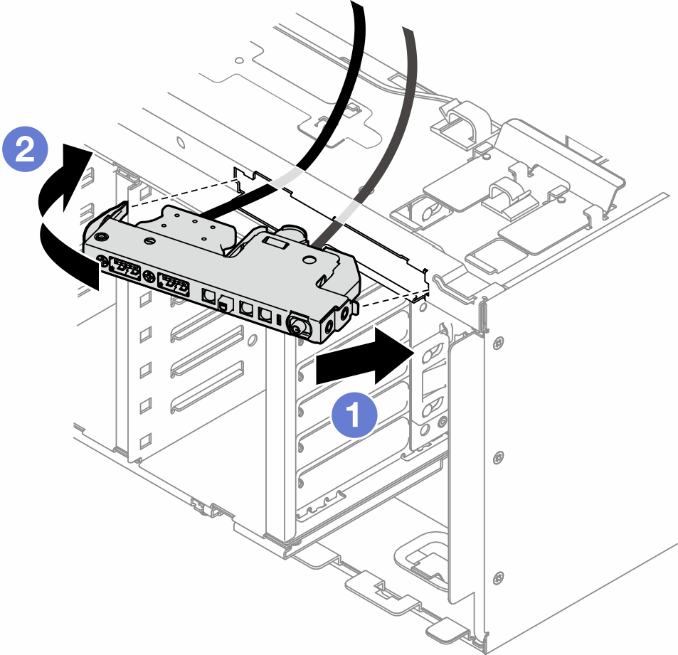 Front I/O module installation