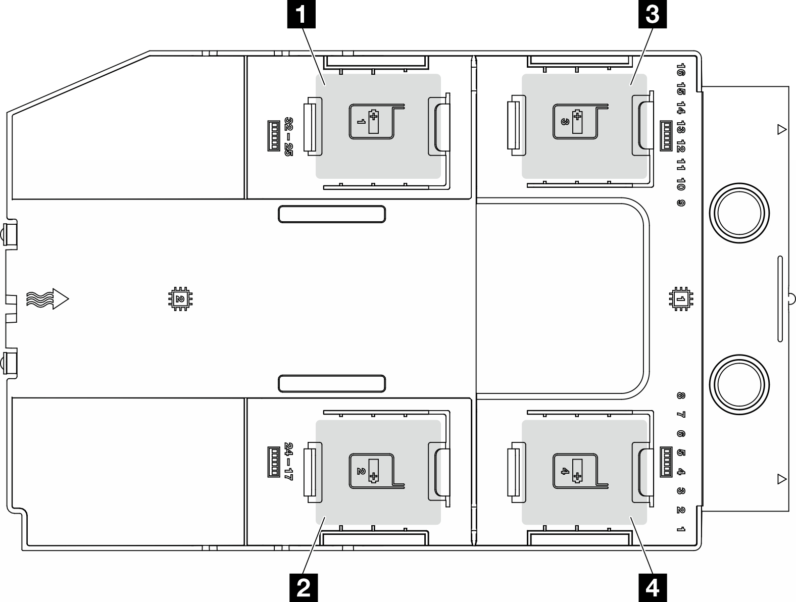 Flash power module location