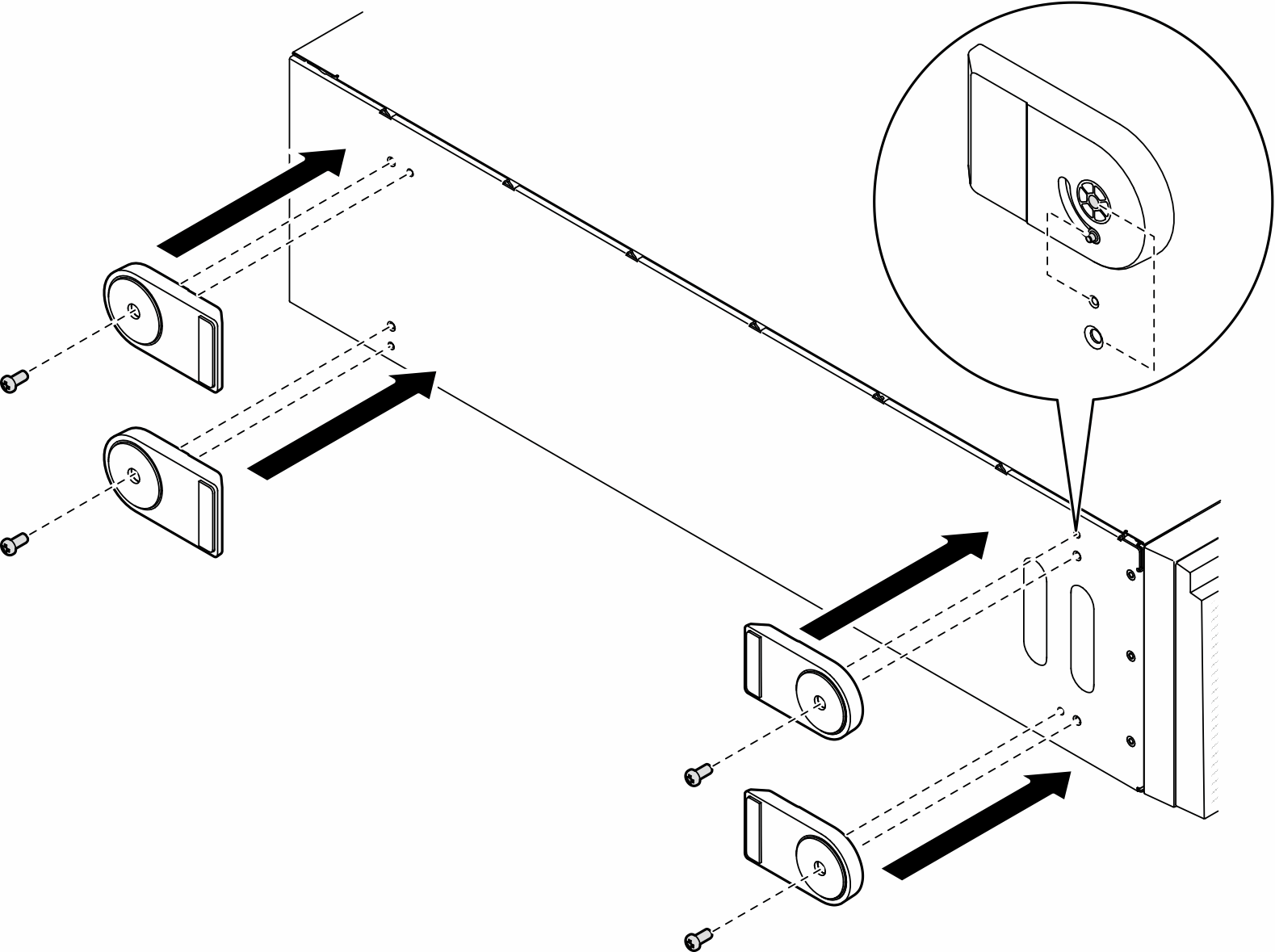 Foot stand installation