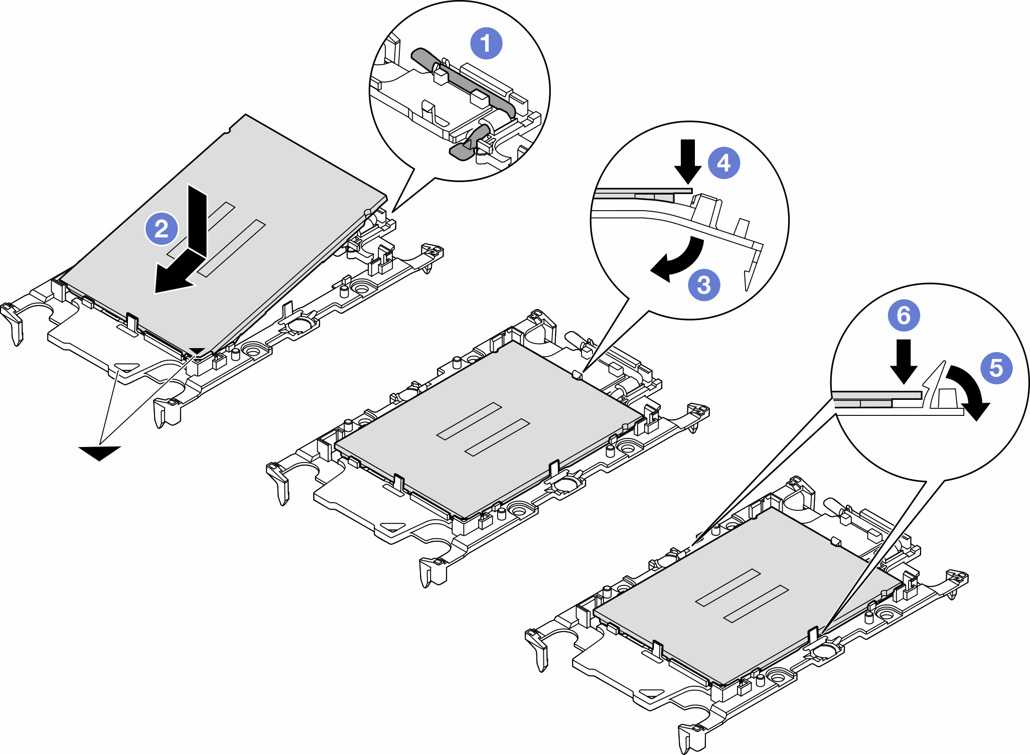 Installing a processor carrier