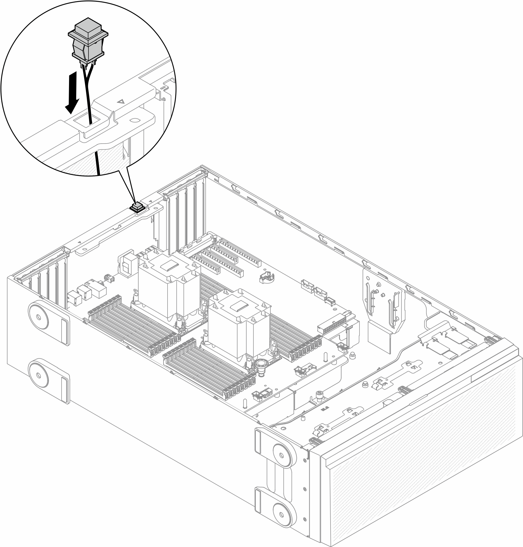 Intrusion switch installation