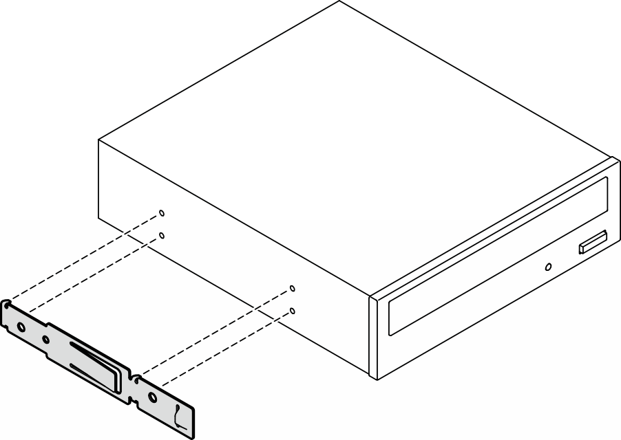 Optical drive retainer installation