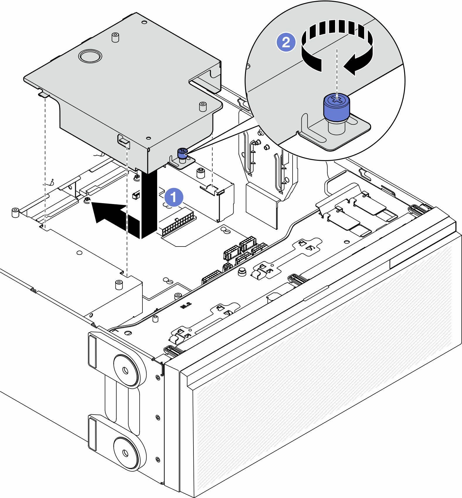 Power distribution board cover installation