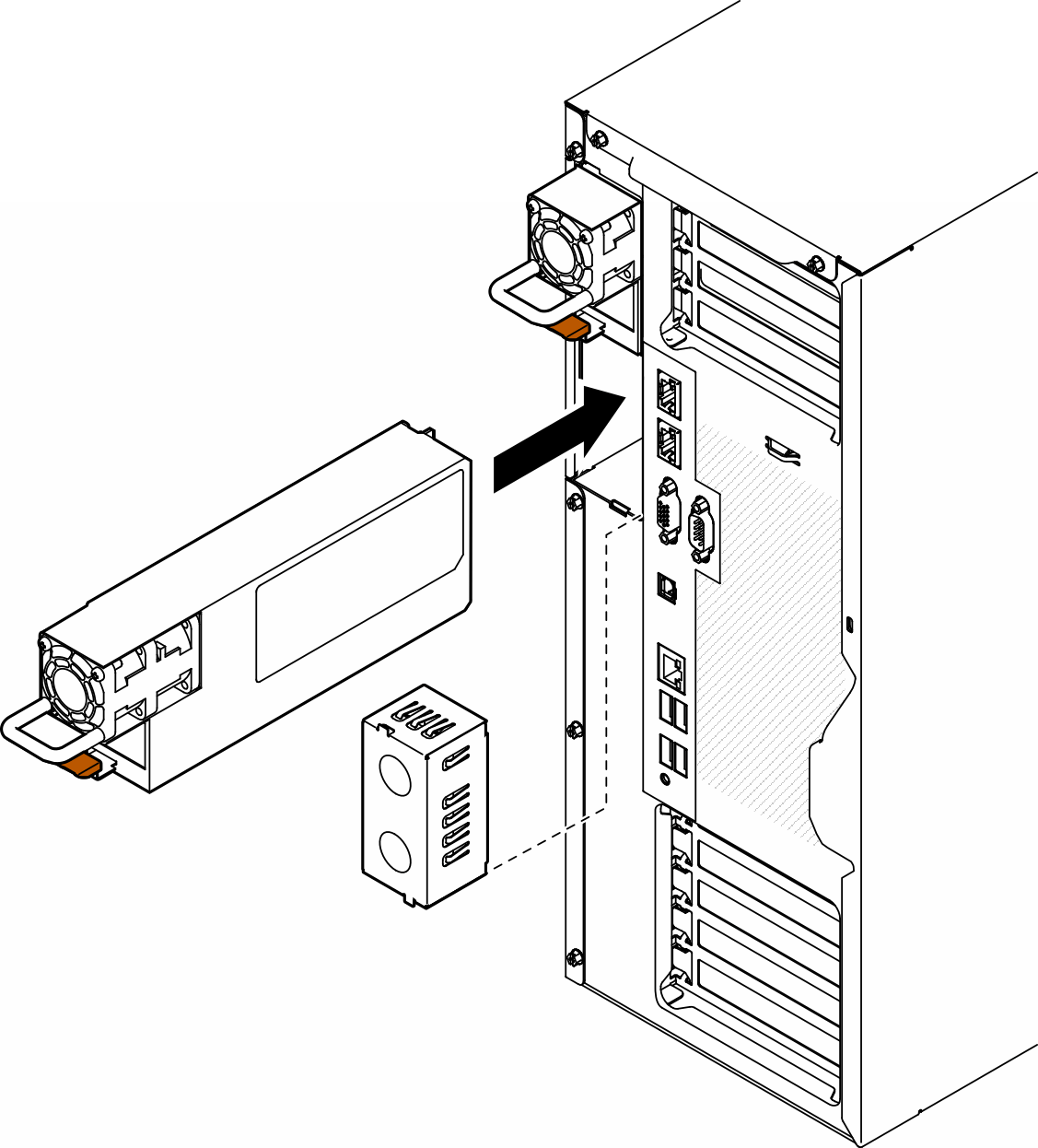 Hot-swap power supply installation