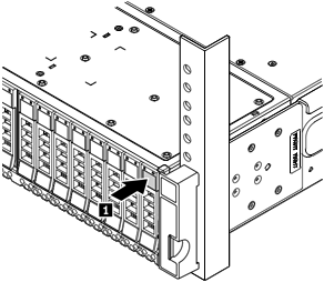 Image showing the tab for opening the drive tray handle