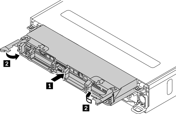 Image showing storage controller installation