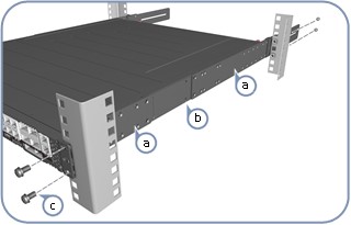 Image showing attachment of brackets in the rack