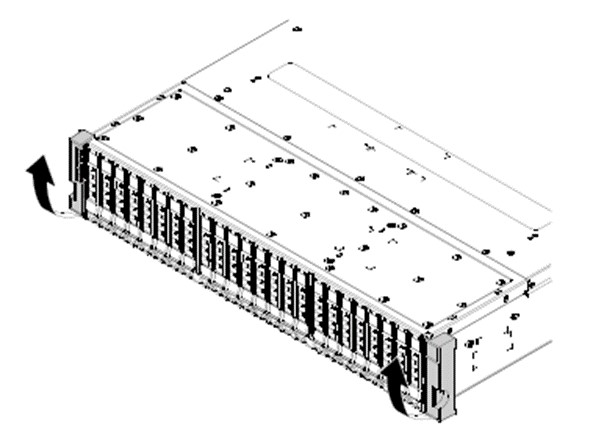 Image showing removal of the storage enclosure’s side cover