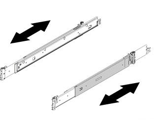 Image showing how to extend the slide rails