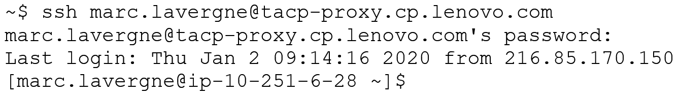 Graphic showing the SSH command to the proxy server.