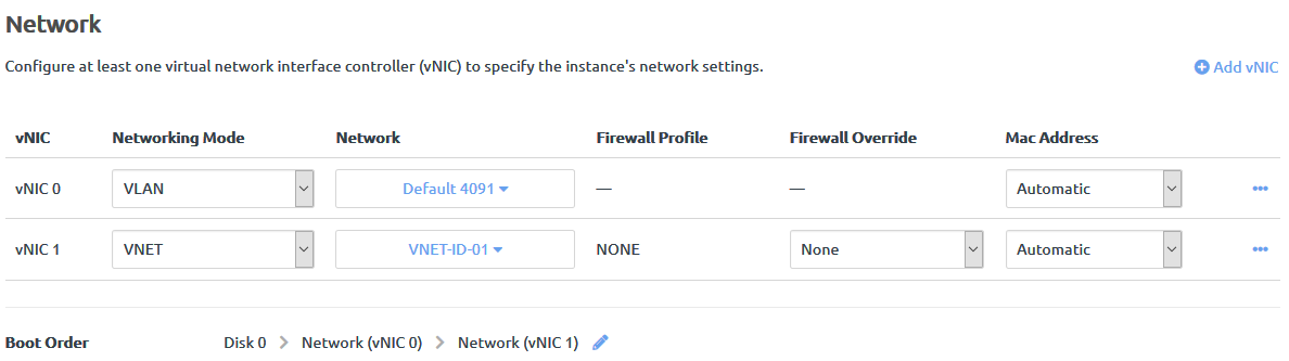 Image showing the Modify Network Settings option