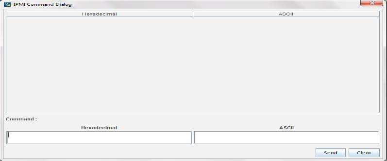 IPMI Command Dialog