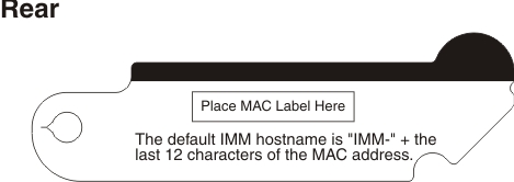 Graphic illustrating the network access tag (rear)