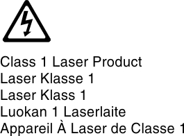 Laser class 1 symbol