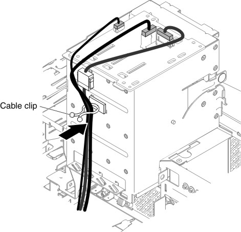 Power cable insertion to the backplane for 5U server model with hot-swap power supplies (1)