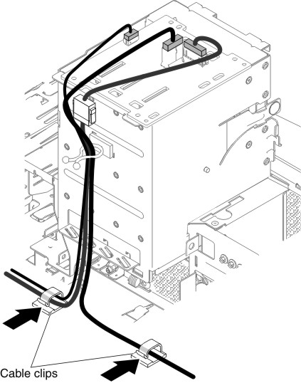 Power cable insertion to the backplane for 5U server model with hot-swap power supplies (3)