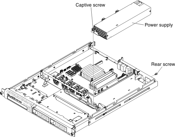 Fixed power supply installation