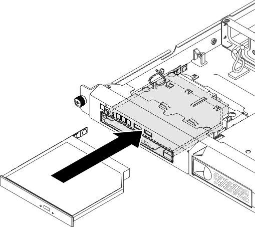 DVD drive installation