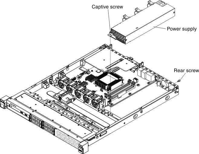 Fixed power supply installation