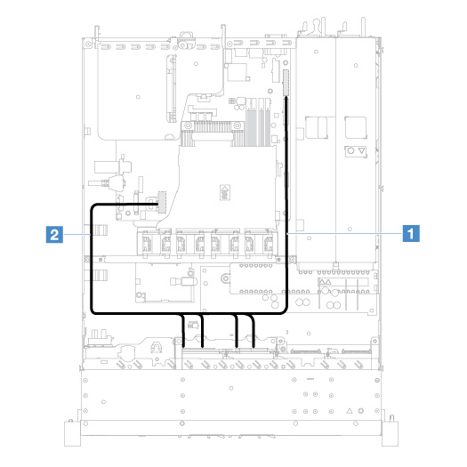심플 스왑 HDD 케이블 연결: 2.5인치, 온보드 RAID 및 핫 스왑 전원 공급 장치
