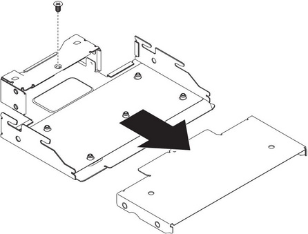 Loosen screw to release cover