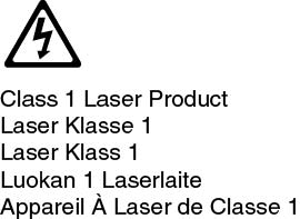 Symbol für Laser der Klasse 1