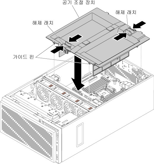 공기 조절 장치 설치