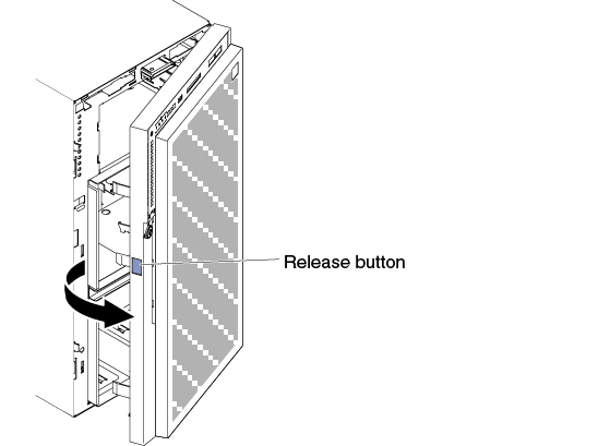 Open the bezel door