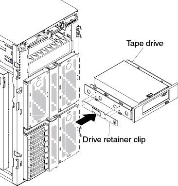 Install the drive retainer clip