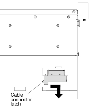 DVD drive cable latch