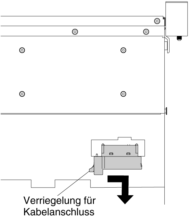 DVD-Laufwerkkabelverriegelung