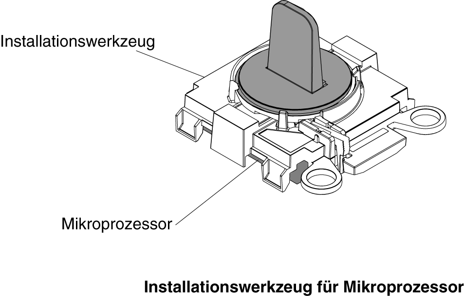 Installationswerkzeug für Mikroprozessor