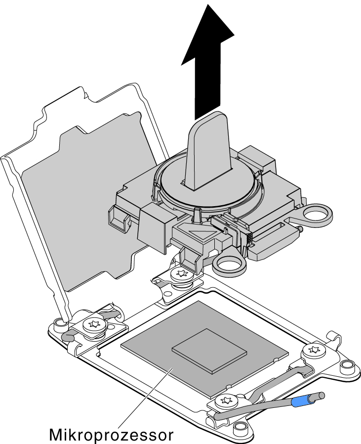 Entfernen des Installationswerkzeugs